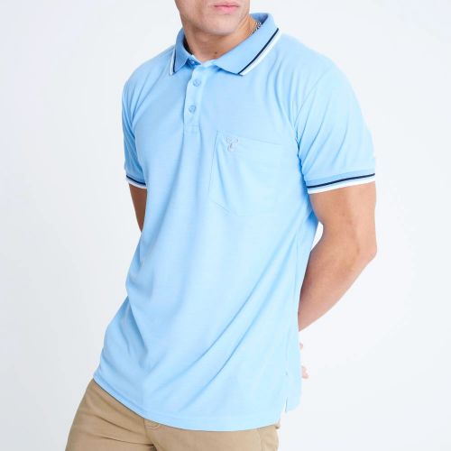 Carabou Polo Shirt INDO 2 Sky size M